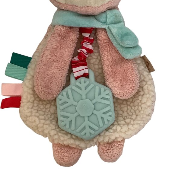 Itzy Ritzy Plush Reindeer Baby Infant Teether Lovey Textured Soft Fleece 10" - Picture 3 of 6